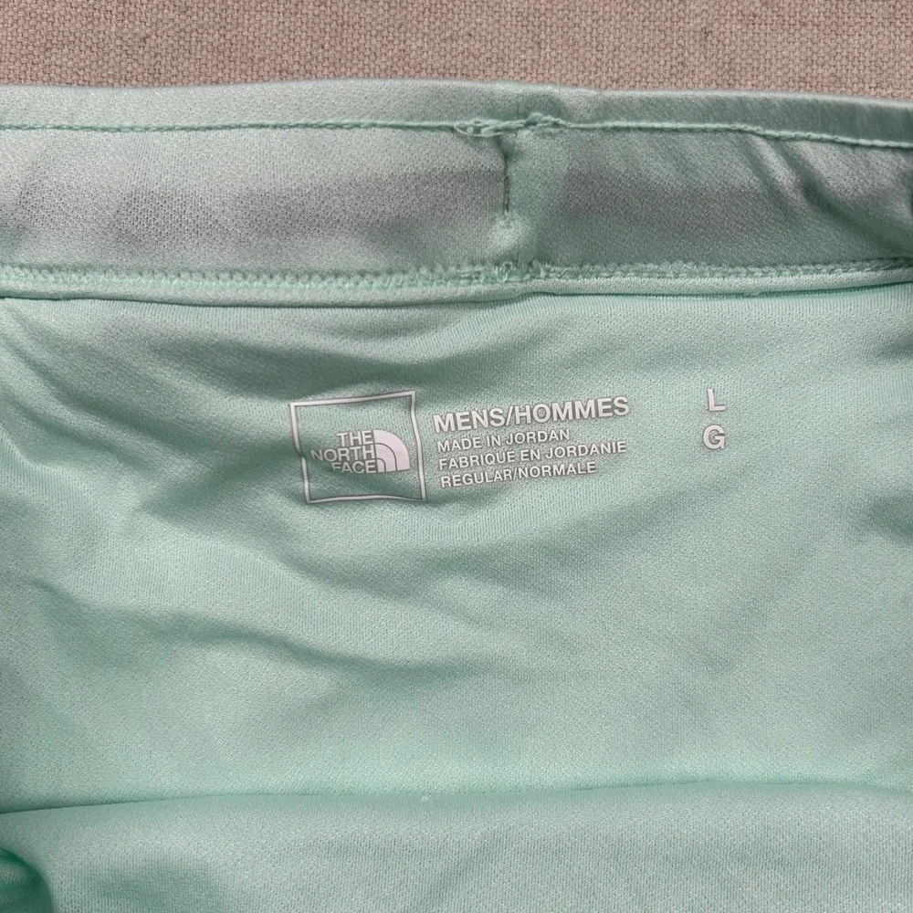 The North Face Shorts Mens L Lined Athletic Gym Workout Running Mint Green 7